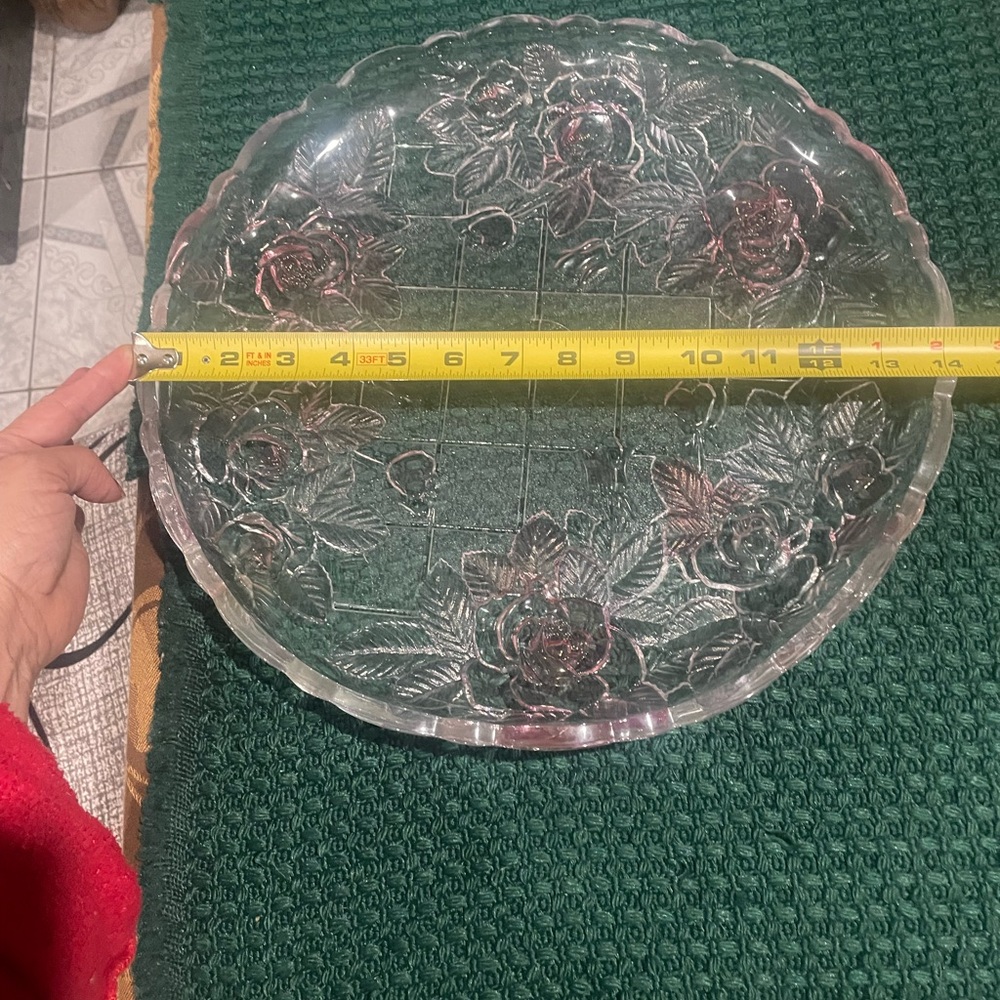 Home Beautiful Crystal Decorative Plate new